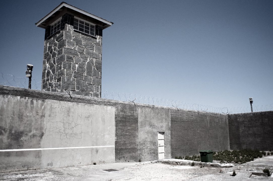 Biography | Nelson Mandela — The Lime Quarry Yard on Robben Island