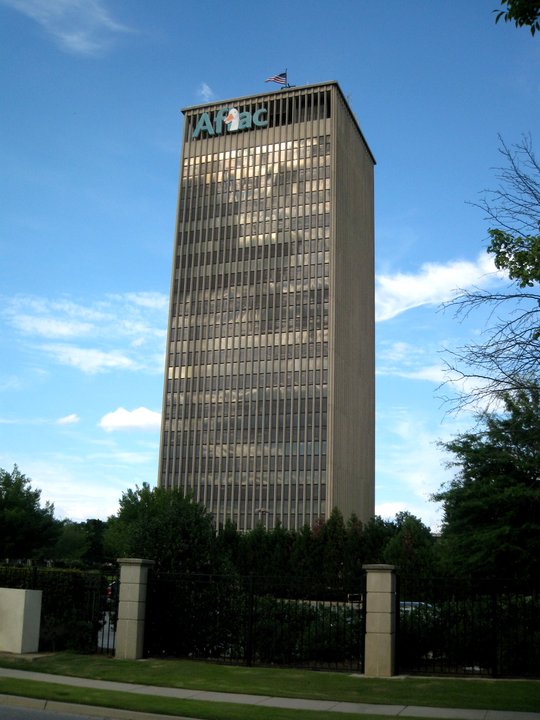 Finance History | Aflac — The Six Rooms Downtown, Then the Tower on Wynnton