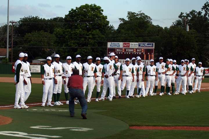 Opening Night For The Lewisville Lizards Professional Baseball Team At Lewisville High School