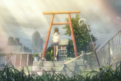 天気の子 | 朝日稲荷神社 — 銀座の屋上で空を仰ぐ