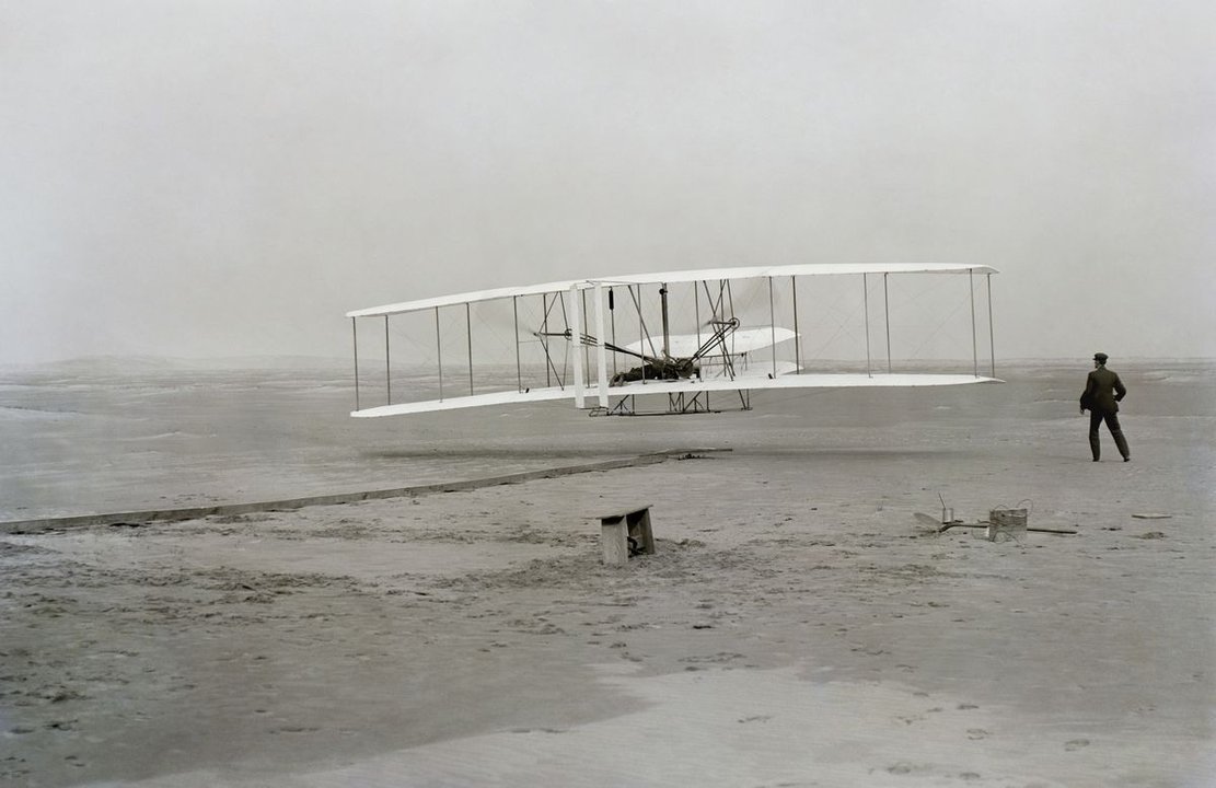 Biography | Wright Brothers — Twelve Seconds from This Rail at Kill Devil Hills