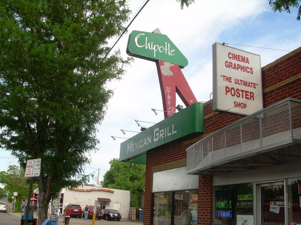 Retail History | Chipotle — The Dolly Madison Shop at 1644 East Evans