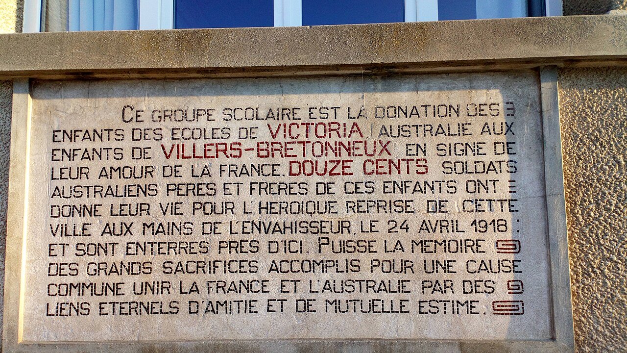 Military History | École Victoria, Villers-Bretonneux — The School Somebody Else's Children Paid For — photo 2