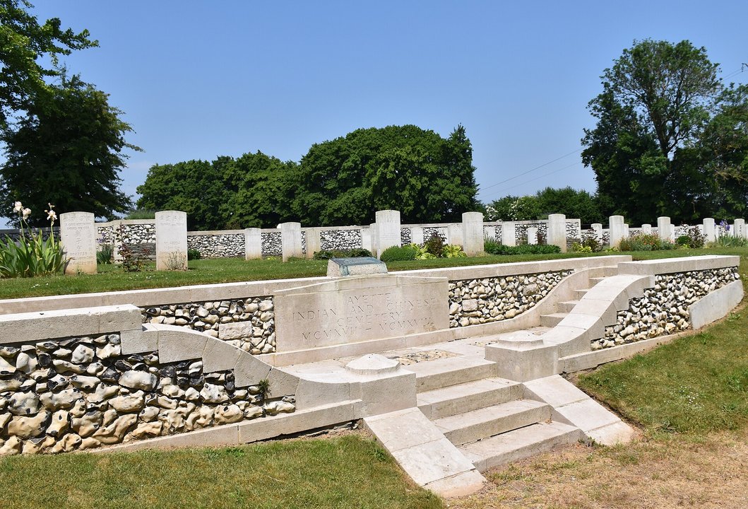Military History | Ayette Indian and Chinese Cemetery — The Rank Cut in the Stone Is Labourer — photo 2