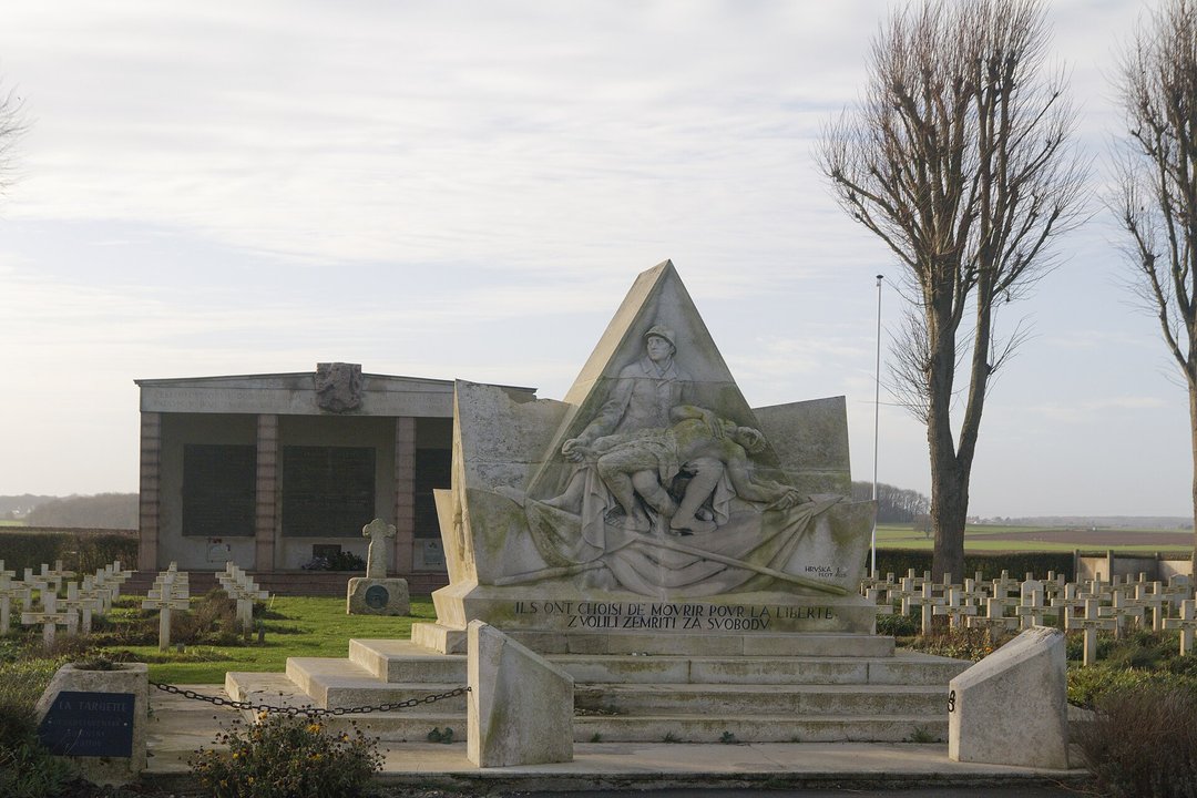 Military History | Monument à la compagnie Nazdar, La Targette — The Signature Reads 1925
