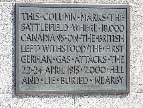 Military History | Saint Julien Memorial — What the Plaque Says and What Is Printed — photo 2