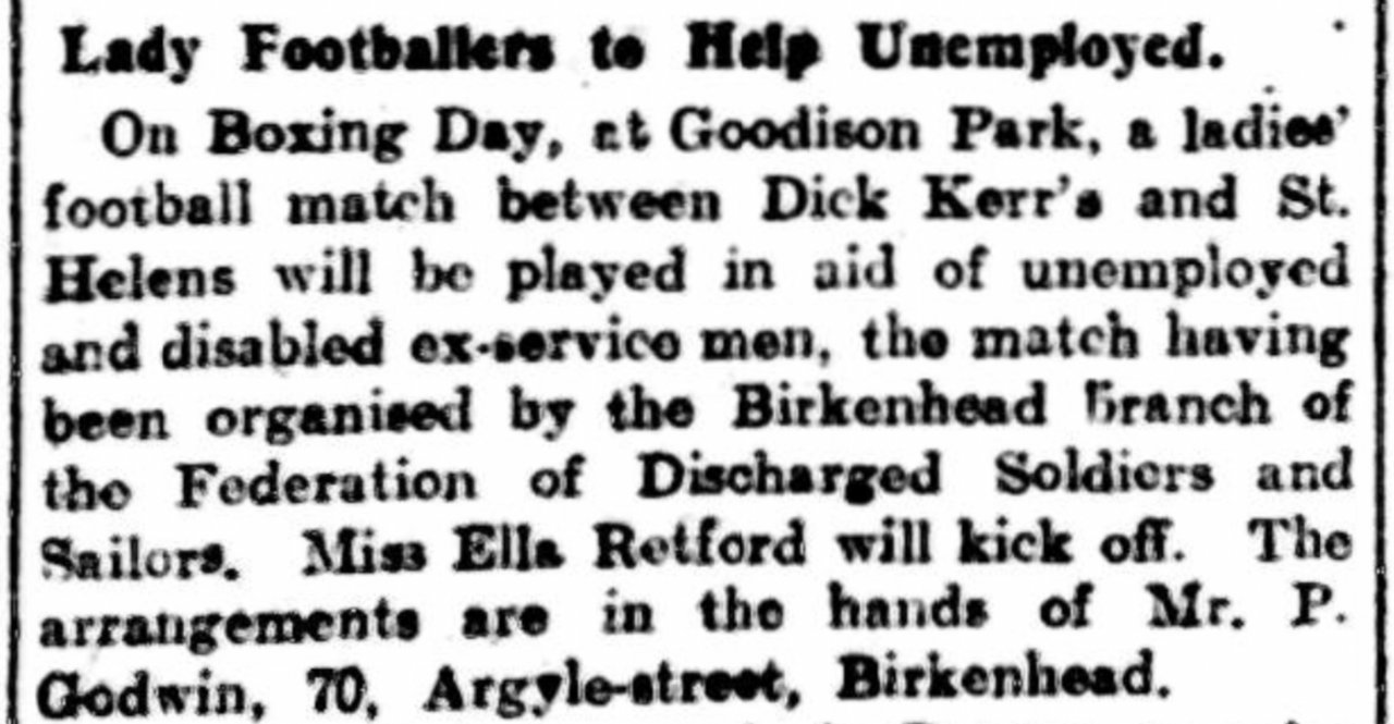 Soccer History | Goodison Park — The Crowd That Got Women's Football Banned