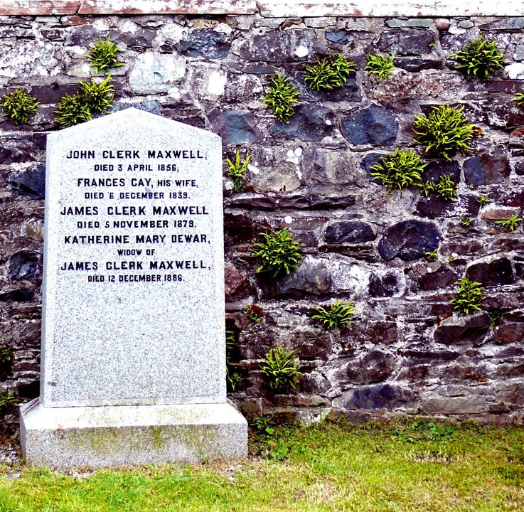 Biography | James Clerk Maxwell — Buried in the Old Kirk Wall at Parton